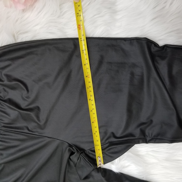 Black Faux Leather Leggings - Picture 9 of 15